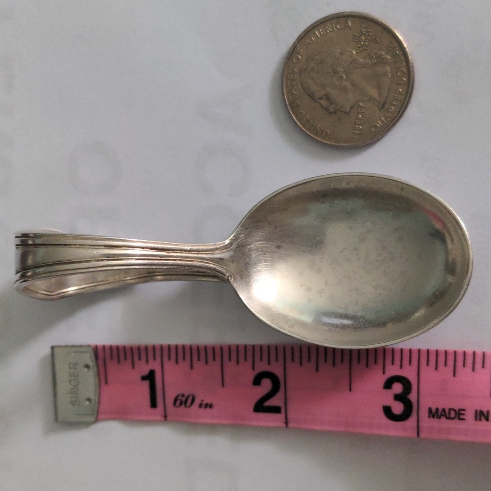 Antique Sterling Silver Baby Spoon, Hallmarked, Excellent Vintage Condition - Picture 3 of 8